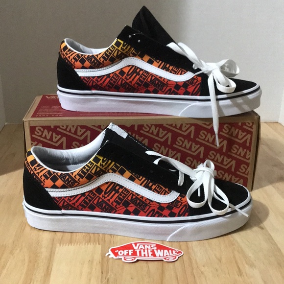 Vans Other - Vans Old Skool Logo Flame Skate Shoes